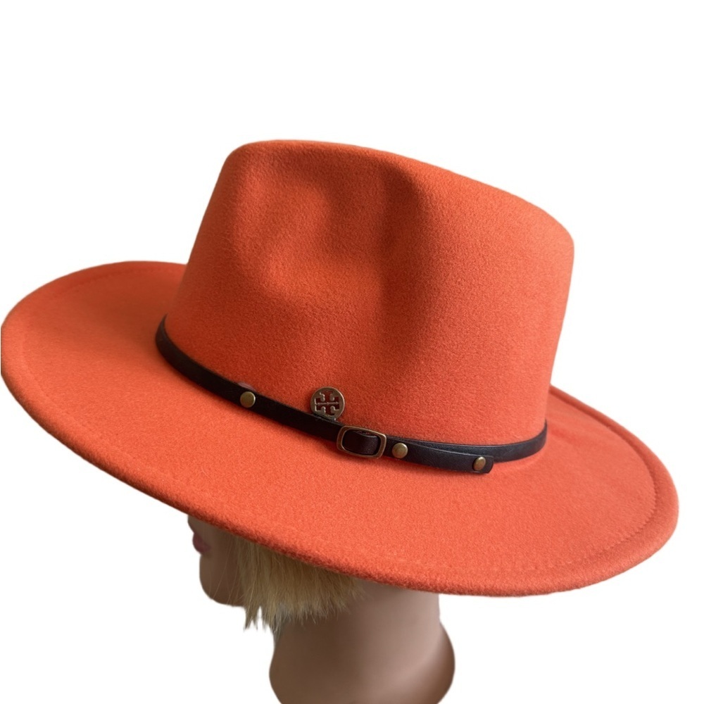 Milani Orange Red Fabric with Tory Burch Coin